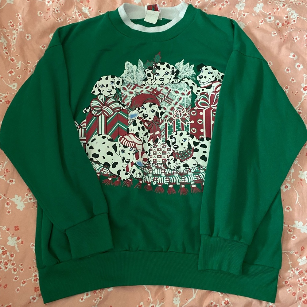 Dalmatian Christmas Grandma Sweater 🎄🐾